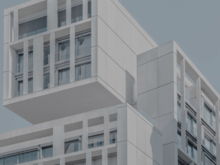 Moderne Häuserfront