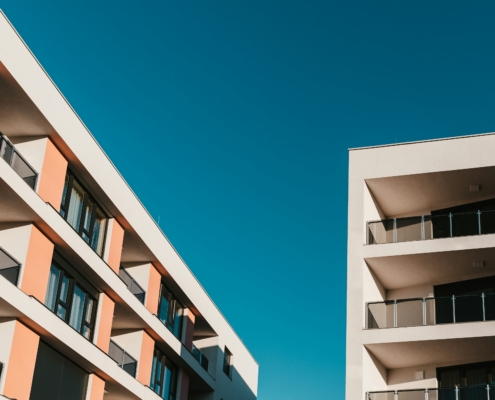 Moderne Häuserfronten